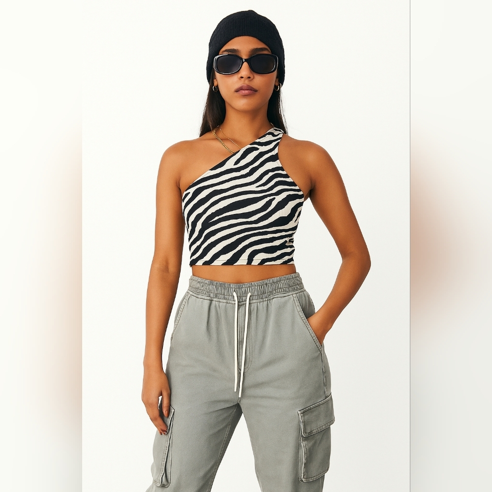 Forever 21 Gray Cargo Joggers Size Large Drawstring Elastic Ankle Pants Skater - Picture 6 of 7
